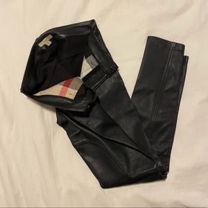 Burberry Brit 100% Lambskin leather pants